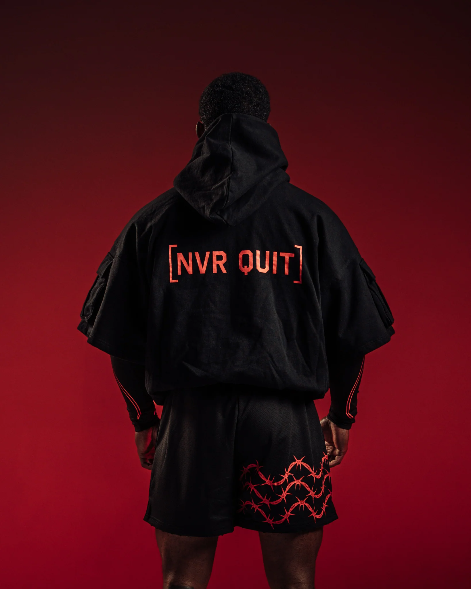 WKR Bred Double Layered Performance SS Hoodie - NQ - Image 4