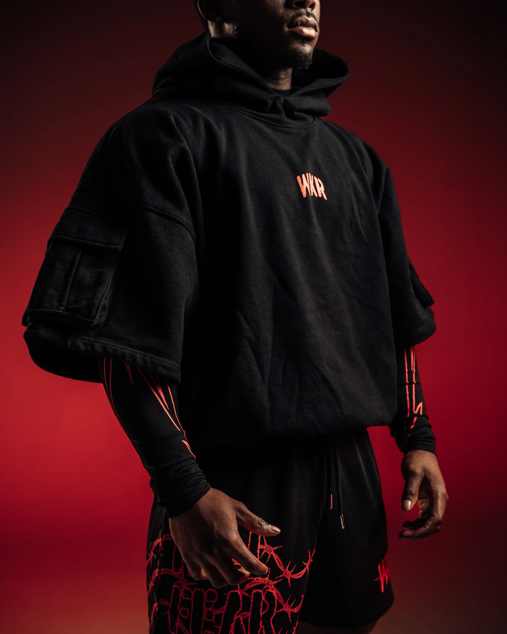WKR Bred Double Layered Performance SS Hoodie - NQ - Image 5
